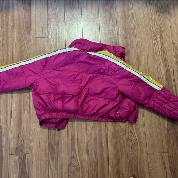 Kappa Kappa pink cropped puffer jacket - Picture 4 of 6